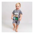 Baby s Short-sleeved Romper Suit Marvel Grey Online Hot Sale