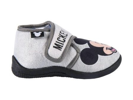 3D House Slippers Mickey Mouse Light grey Discount