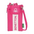 Purse Benetton Raspberry Mobile cover Fuchsia Online Sale