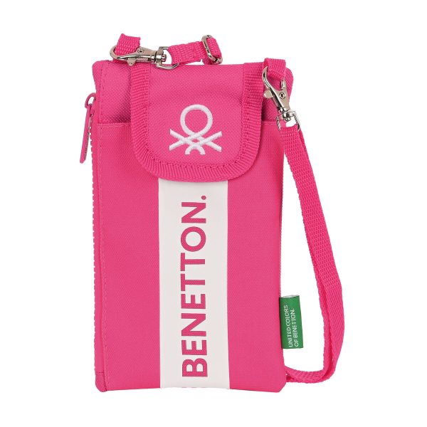 Purse Benetton Raspberry Mobile cover Fuchsia Online Sale