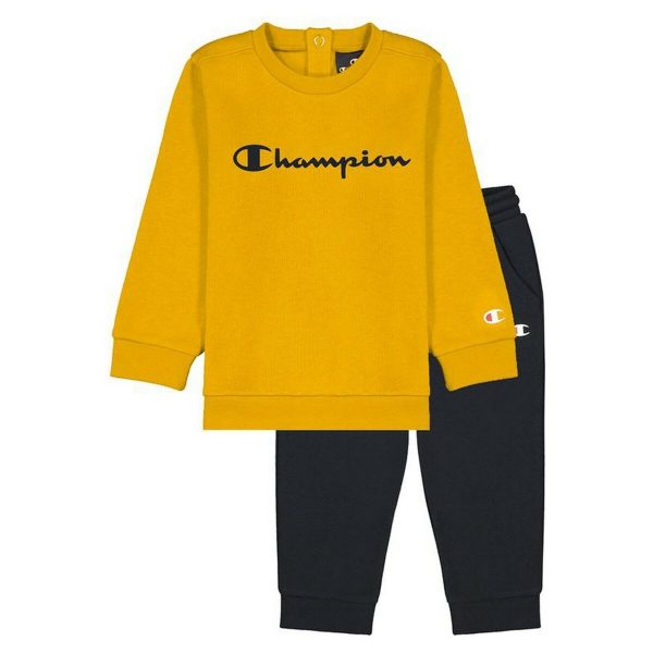 Baby s Tracksuit Champion Crewneck Baby Yellow Fashion