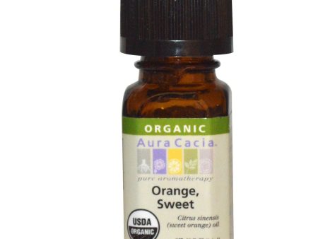 AURA CACIA - Organic Essential Oil Sweet Orange - 0.25 fl. oz. (7.4 ml) Fashion