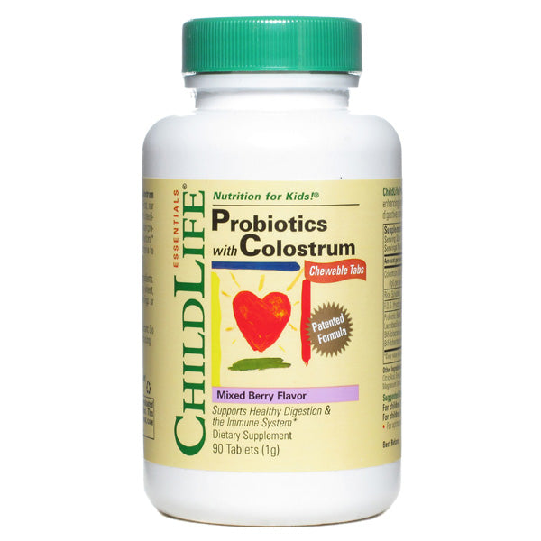 CHILDLIFE - Probiotics plus Colostrum Mixed Berry - 90 Chewable Tablets For Cheap