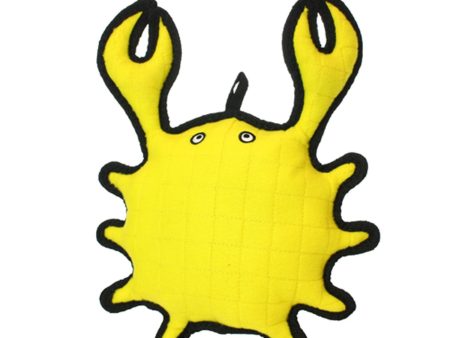 TUFFY - Ocean Creature King Crab Dog Toy Yellow - 14  x 11  x 3  Discount