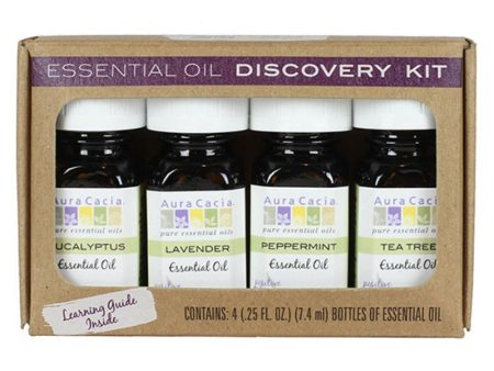 AURA CACIA - Discover Essential Oils Kit - 4 x 0.25 fl. oz. Bottles Online