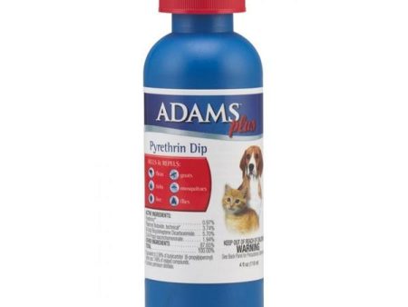 ADAMS - Flea and Tick Dip with Pyrethrin - 4 fl. oz. (118 ml) For Discount