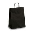 Paper Bag 24 x 12 x 40 cm Black (25 Units) Hot on Sale