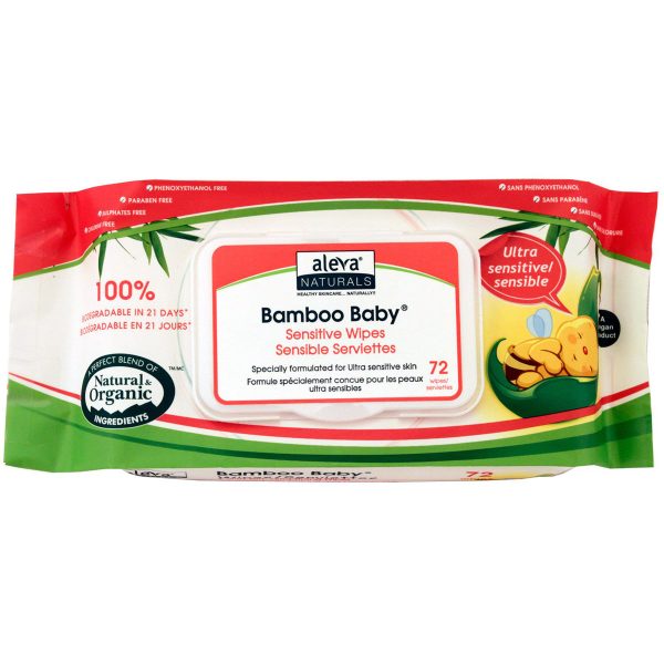 ALEVA - Bamboo Baby Wipes Ultra Sensitive - 72 Wipes For Sale