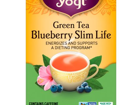 YOGI TEA - Green Tea Blueberry Slim Life - 16 Tea Bags Discount