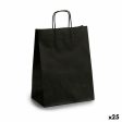 Paper Bag 24 x 12 x 40 cm Black (25 Units) Hot on Sale