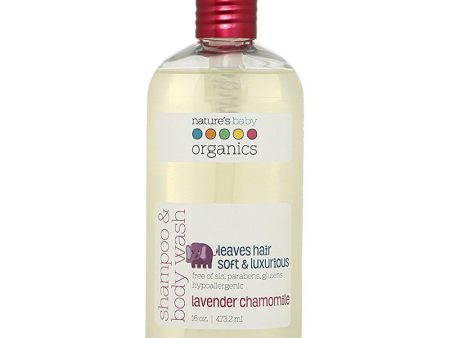 NATURE S BABY - Shampoo and Body Wash Lavender-Chamomile - 16 oz. (473.2 ml) For Sale