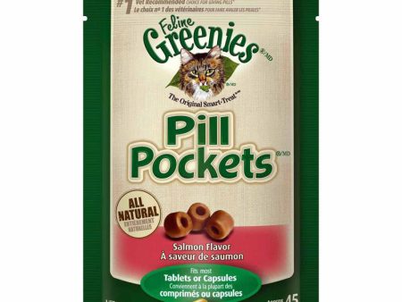 GREENIES - Pill Pockets Cat Treats Salmon Flavor  - 45 Treats (1.6 oz. 45 g) on Sale