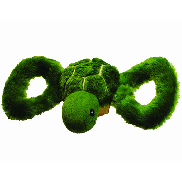 JOLLY PETS - Tug-a-Mal Turtle Squeaky Tug Dog Toy Large - 5 Inches Cheap