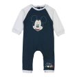 Baby s Long-sleeved Romper Suit Mickey Mouse Blue Discount