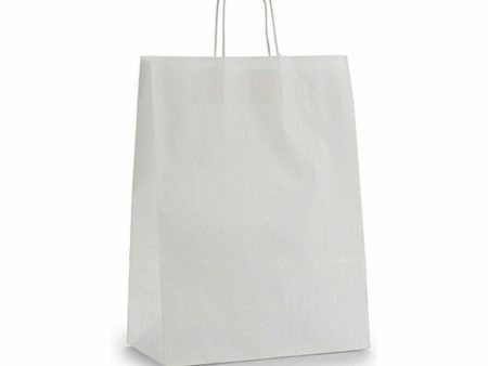 Paper Bag White (32 X 12 X 50 cm) (25 Units) on Sale