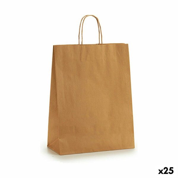 Paper Bag 32 X 12 X 50 cm Brown (25 Units) Hot on Sale