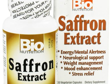 BIO NUTRITION - Saffron Extract 88.5 mg - 50 Vegetarian Capsules Supply