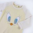 Baby s Long-sleeved Romper Suit Looney Tunes Grey Yellow For Discount