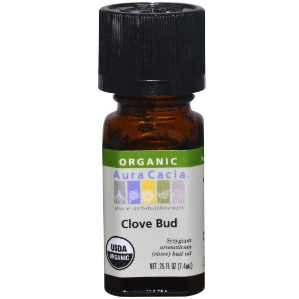 AURA CACIA - Organic Essential Oil Clove Bud - 0.25 fl. oz. (7.4 ml) Discount