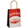 Paper Bag Father Christmas White Red 13,5 x 8 x 21 cm (12 Units) Discount