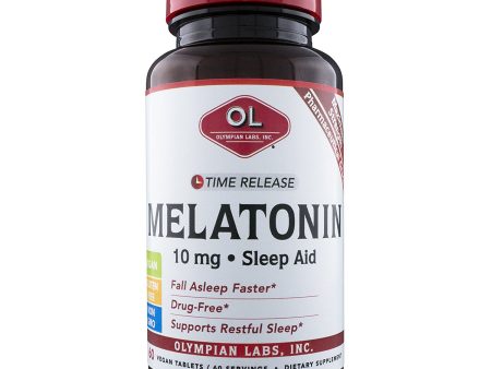 OL - Melatonin 10 mg Time Release - 60 Vegetarian Tablets Hot on Sale