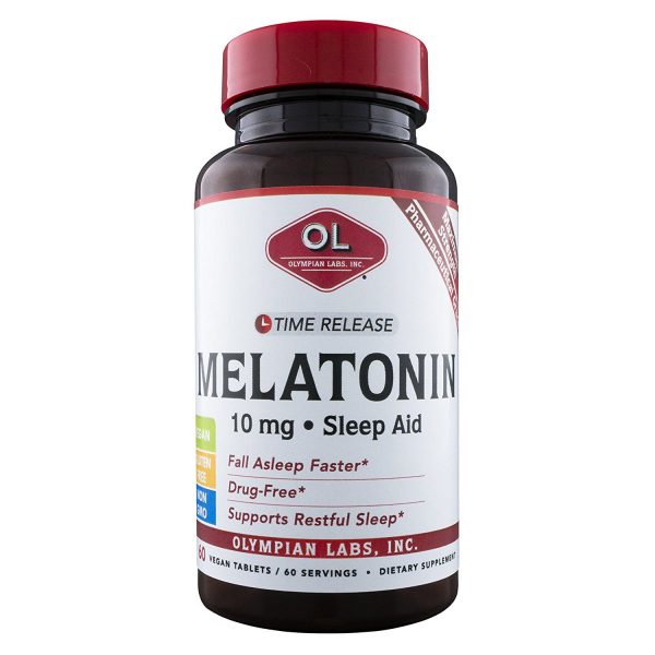 OL - Melatonin 10 mg Time Release - 60 Vegetarian Tablets Hot on Sale